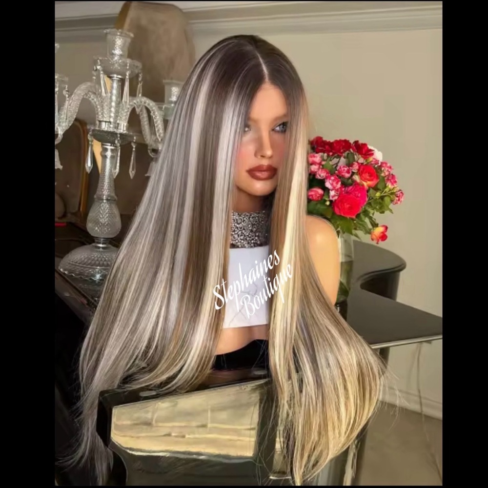Human Hair Blended Lace Front Wig